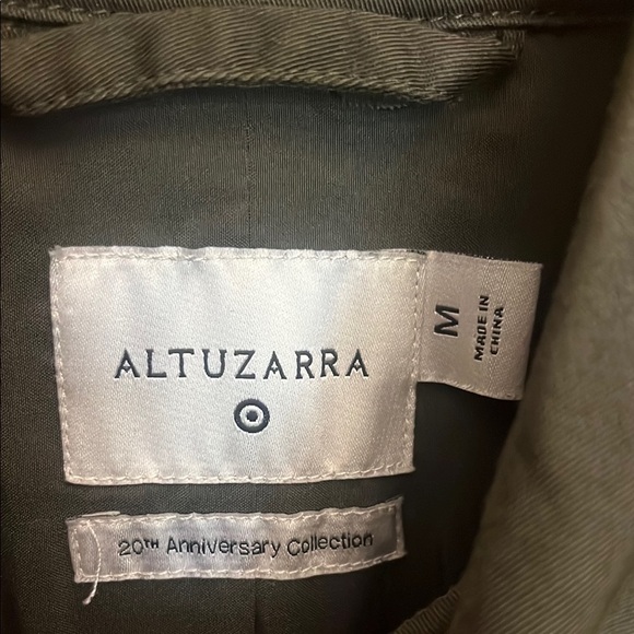Altuzarra Target Collab Green and Black Trench Coat with Double-Breasted Front - Picture 2 of 6